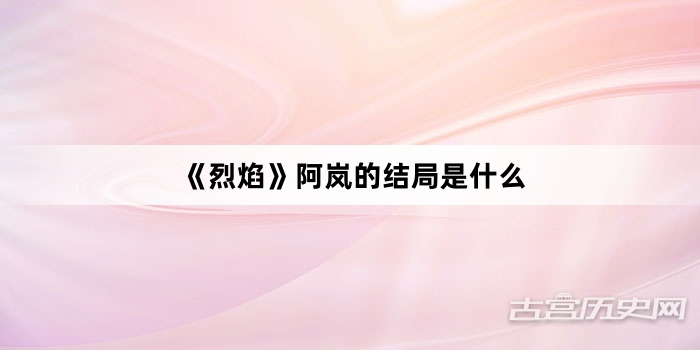 《烈焰》阿岚的结局是什么