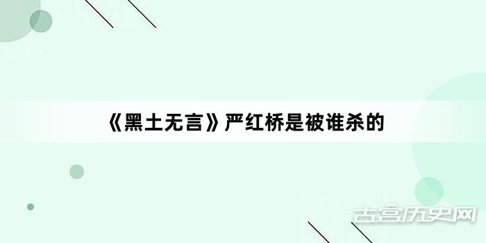《黑土无言》严红桥是被谁杀的