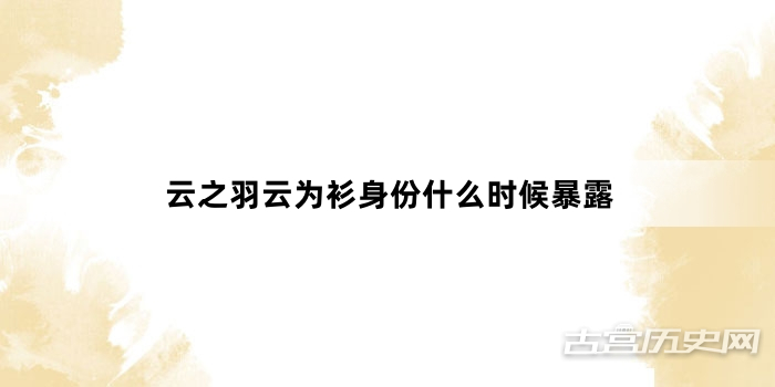 云之羽云为衫身份什么时候暴露