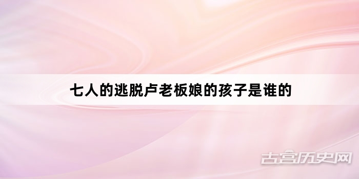 七人的逃脱卢老板娘的孩子是谁的