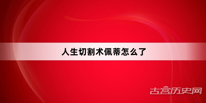 人生切割术佩蒂怎么了