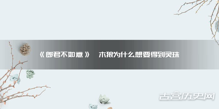《郎君不如意》奎木狼为什么想要得到灵珠