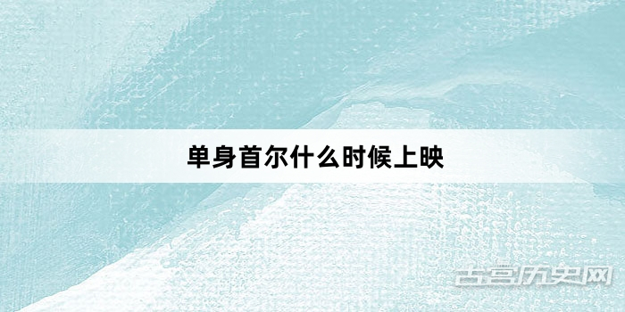 单身首尔什么时候上映