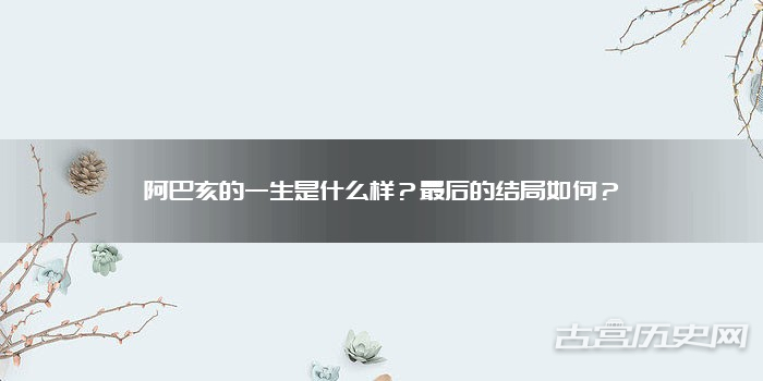 阿巴亥的一生是什么样？最后的结局如何？