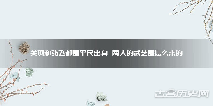 关羽和张飞都是平民出身 两人的武艺是怎么来的