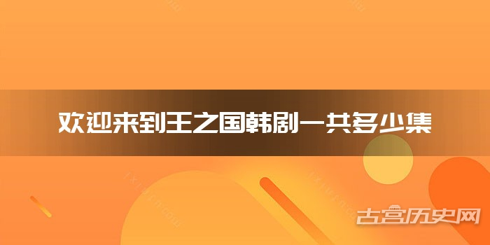 欢迎来到王之国韩剧一共多少集