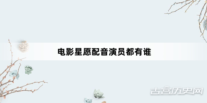 电影星愿配音演员都有谁