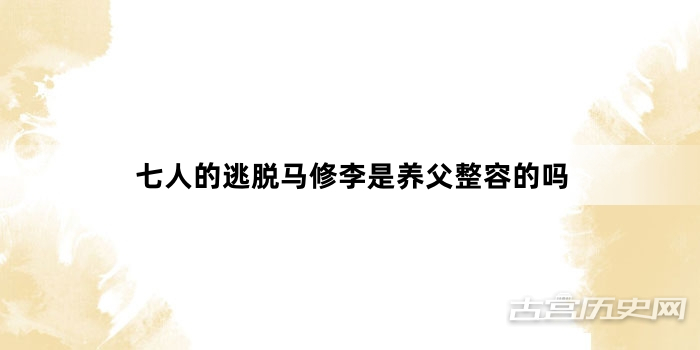 七人的逃脱马修李是养父整容的吗
