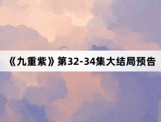 《九重紫》第32-34集大结局预告