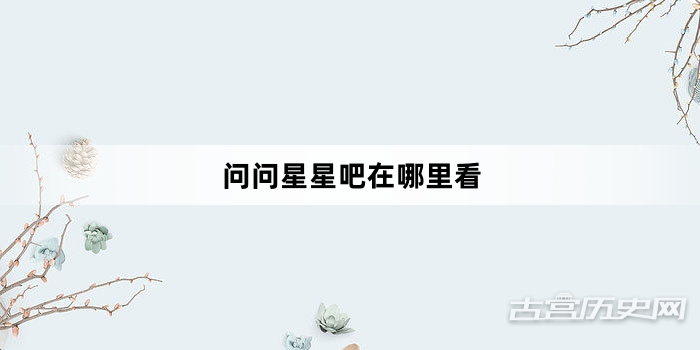 问问星星吧在哪里看