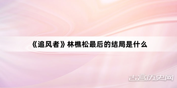 《追风者》林樵松最后的结局是什么