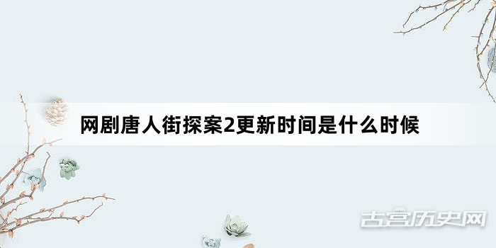 网剧唐人街探案2更新时间是什么时候