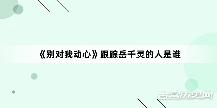 《别对我动心》跟踪岳千灵的人是谁