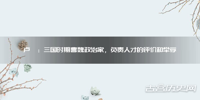 卢毓：三国时期曹魏政治家，负责人才的评价和举荐