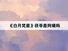 《白月梵星》茯苓是阿曦吗