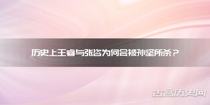 历史上王睿与张咨为何会被孙坚所杀？