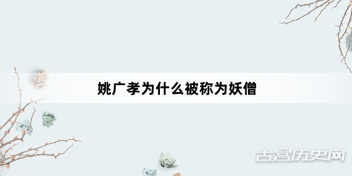 姚广孝为什么被称为妖僧