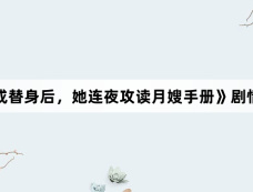 《穿成替身后,她连夜攻读月嫂手册》剧情介绍