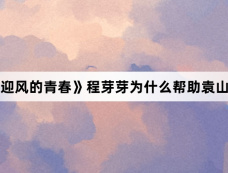 《迎风的青春》程芽芽为什么帮助袁山青