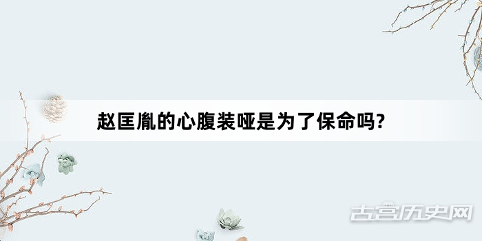 赵匡胤的心腹装哑是为了保命吗?