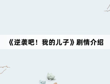 《逆袭吧!我的儿子》剧情介绍