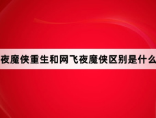 夜魔侠重生和网飞夜魔侠区别是什么