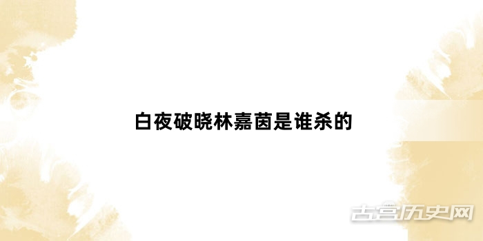 白夜破晓林嘉茵是谁杀的