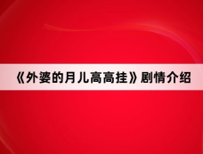 《外婆的月儿高高挂》剧情介绍