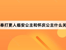 大奉打更人临安公主和怀庆公主什么关系