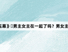 《‌珠帘玉幕》‌男主女主在一起了吗？男女主是官配吗