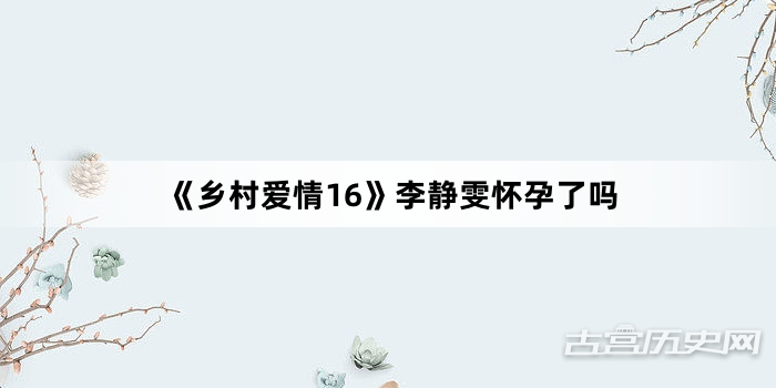 《乡村爱情16》李静雯怀孕了吗