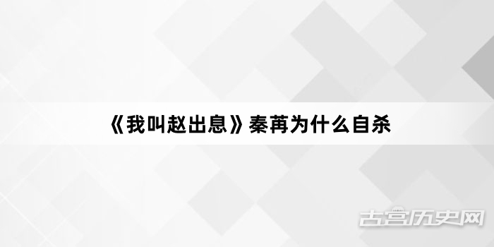 《我叫赵出息》秦苒为什么自杀