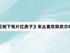 《树下有片红房子》宋丛喜欢陈欢尔吗