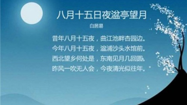 《八月十五日夜湓亭望月》译文及赏析