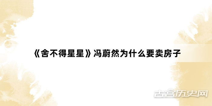 《舍不得星星》冯蔚然为什么要卖房子