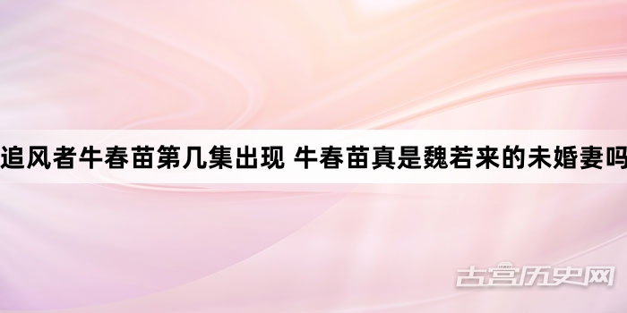 追风者牛春苗第几集出现 牛春苗真是魏若来的未婚妻吗