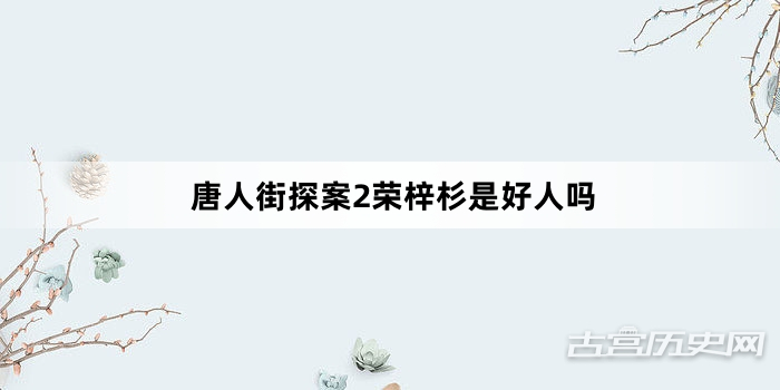 唐人街探案2荣梓杉是好人吗