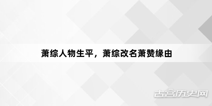 萧综人物生平，萧综改名萧赞缘由