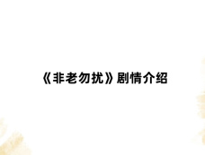 《非老勿扰》剧情介绍