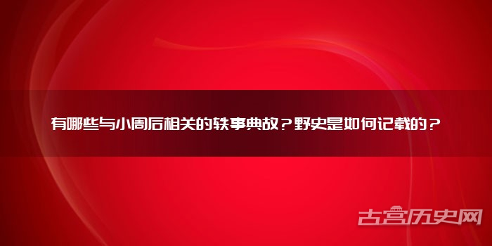 有哪些与小周后相关的轶事典故？野史是如何记载的？