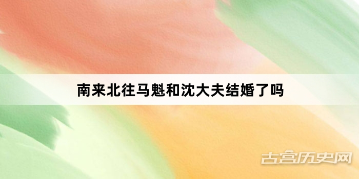 南来北往马魁和沈大夫结婚了吗