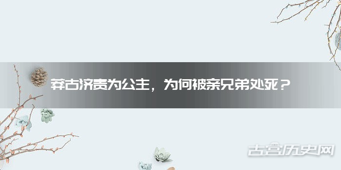 莽古济贵为公主，为何被亲兄弟处死？