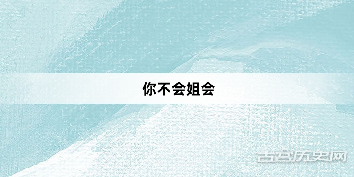 “你不会姐会”网络梗词解释