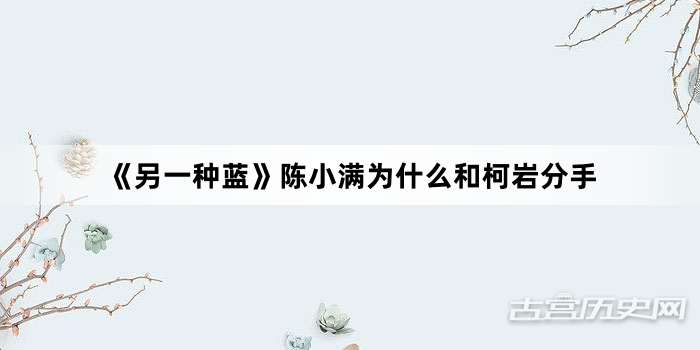 《另一种蓝》陈小满为什么和柯岩分手