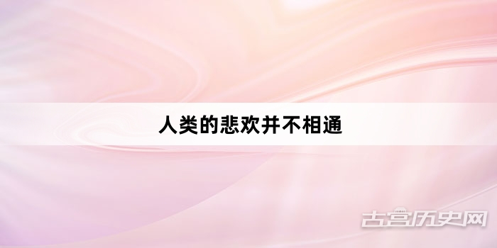 “人类的悲欢并不相通”网络梗词解释