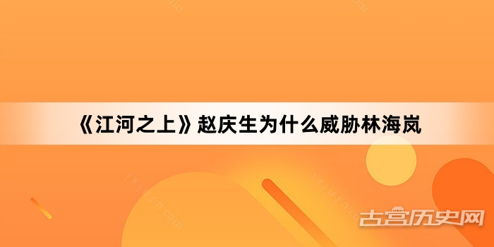 《江河之上》赵庆生为什么威胁林海岚