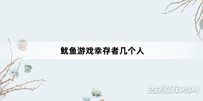 鱿鱼游戏幸存者几个人