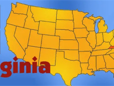 弗吉尼亚州地理位置