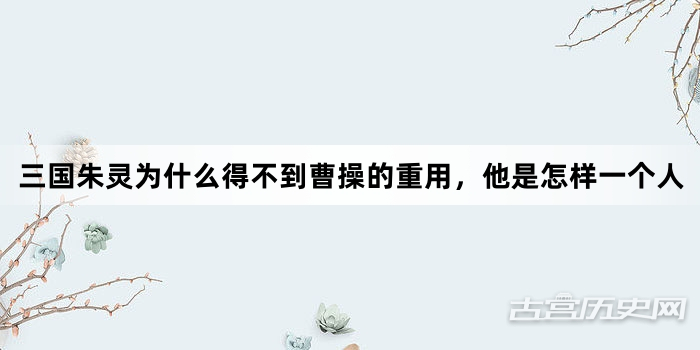 三国朱灵为什么得不到曹操的重用，他是怎样一个人