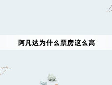 阿凡达为什么票房这么高